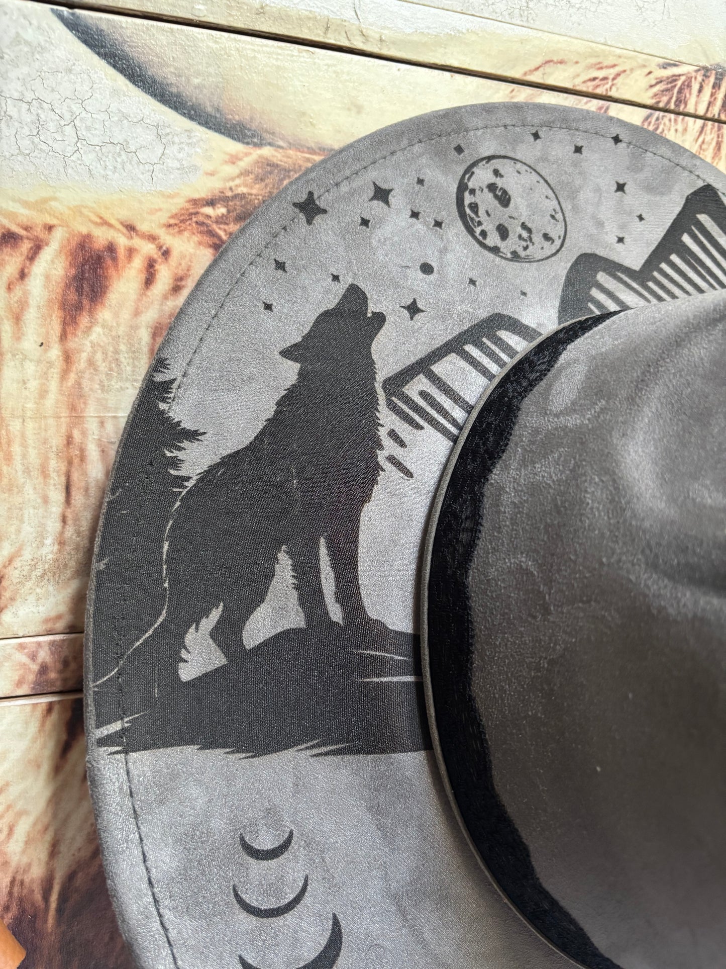 Full Moon Dreamer- wide brim fedora hat
