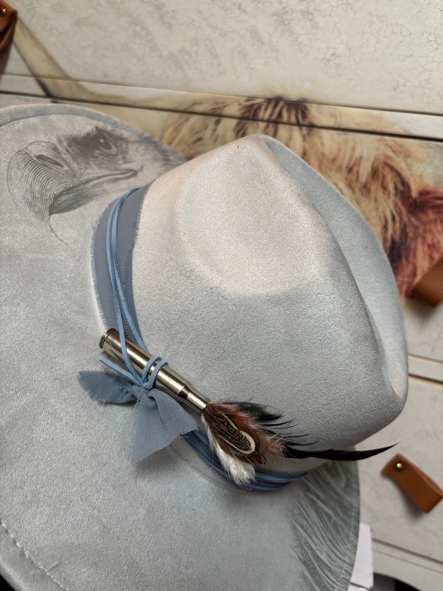 Eagle Eye -wide brim fedora hat