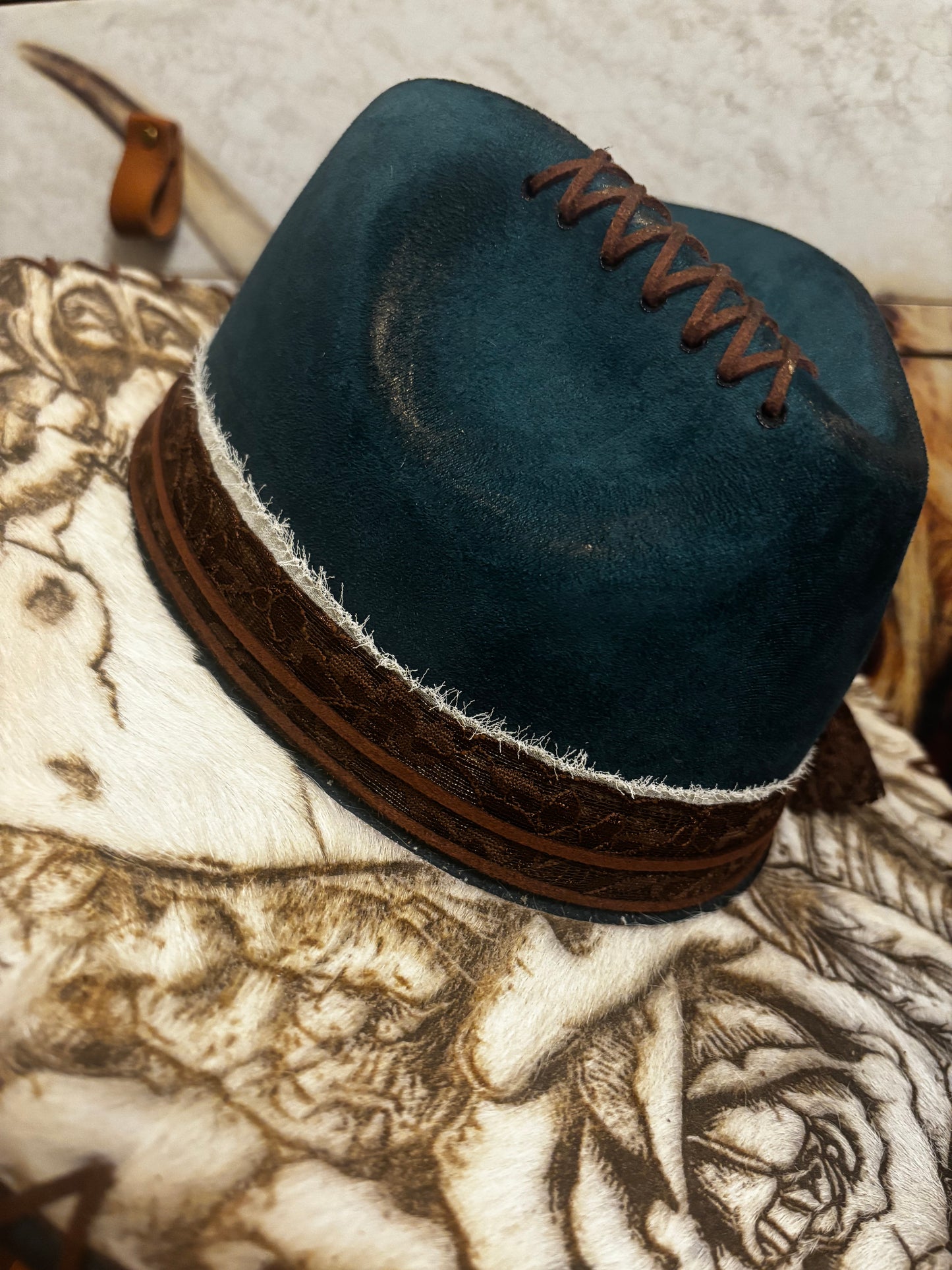 Love Her But Leave Her Wild (V6) - wide brim fedora hat