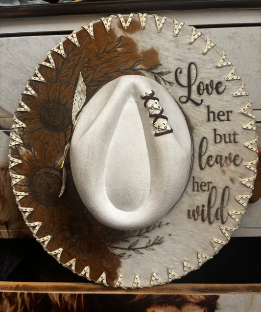 Love Her But Leave Her Wild (V9) - wide brim fedora hat