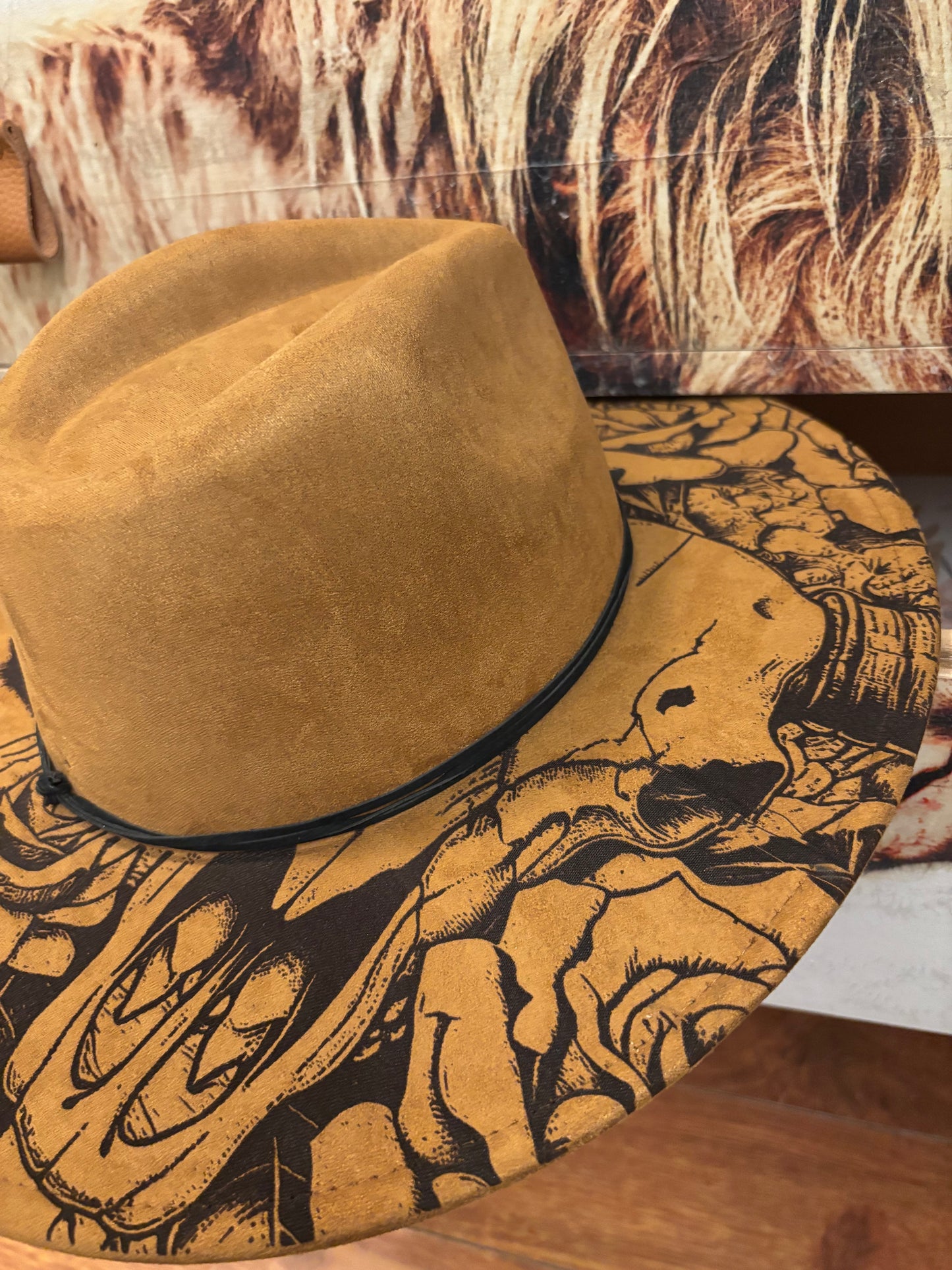 Every Rose Has Its Thorn II- wide brim fedora hat