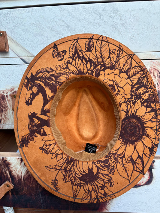 Mystic Steed II - wide brim fedora hat
