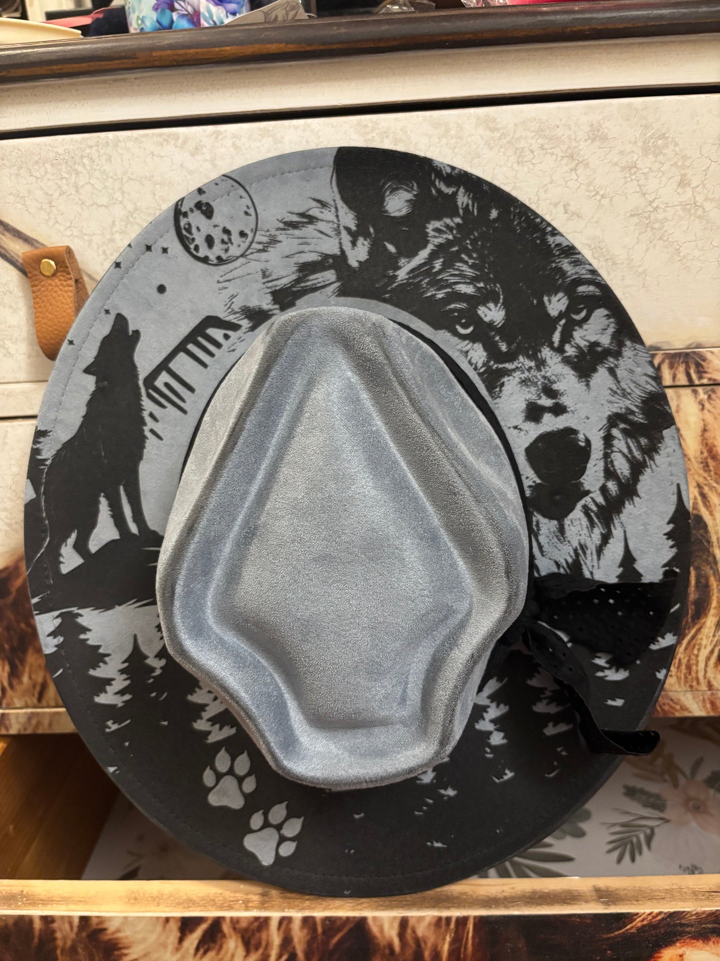 Wolf Pack - wide brim fedora hat