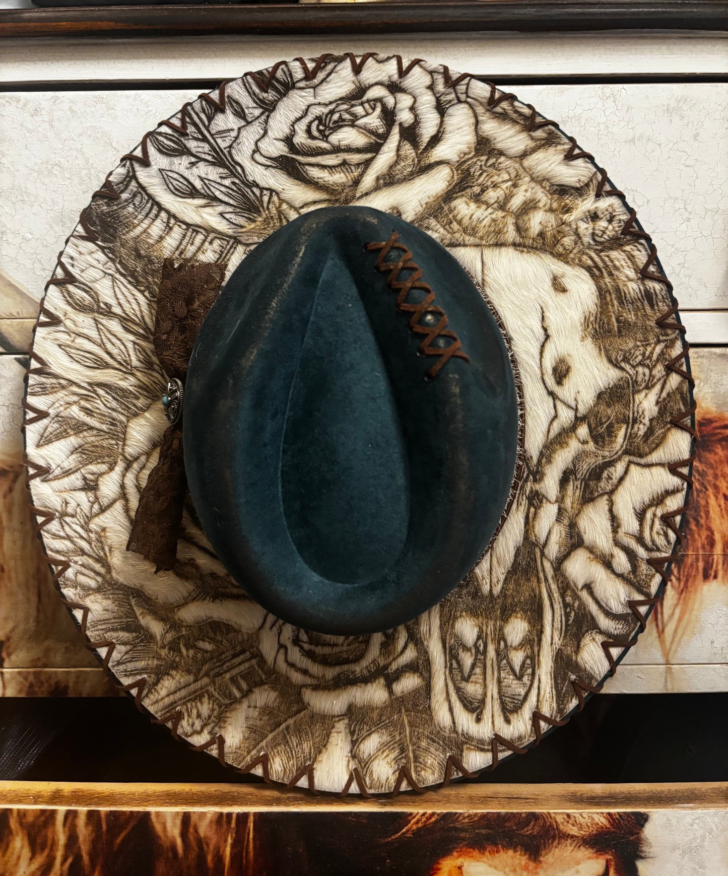 Love Her But Leave Her Wild (V6) - wide brim fedora hat