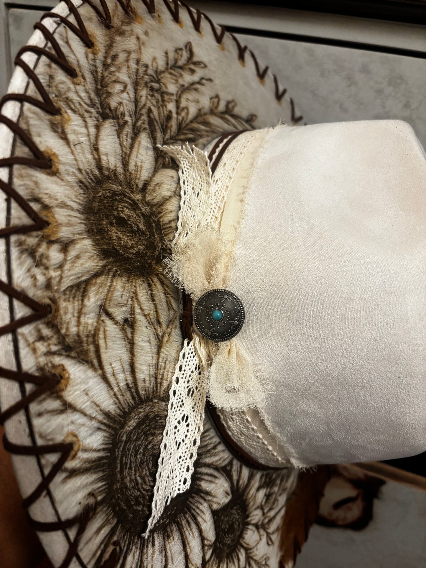 Love Her But Leave Her Wild (V7) - wide brim fedora hat