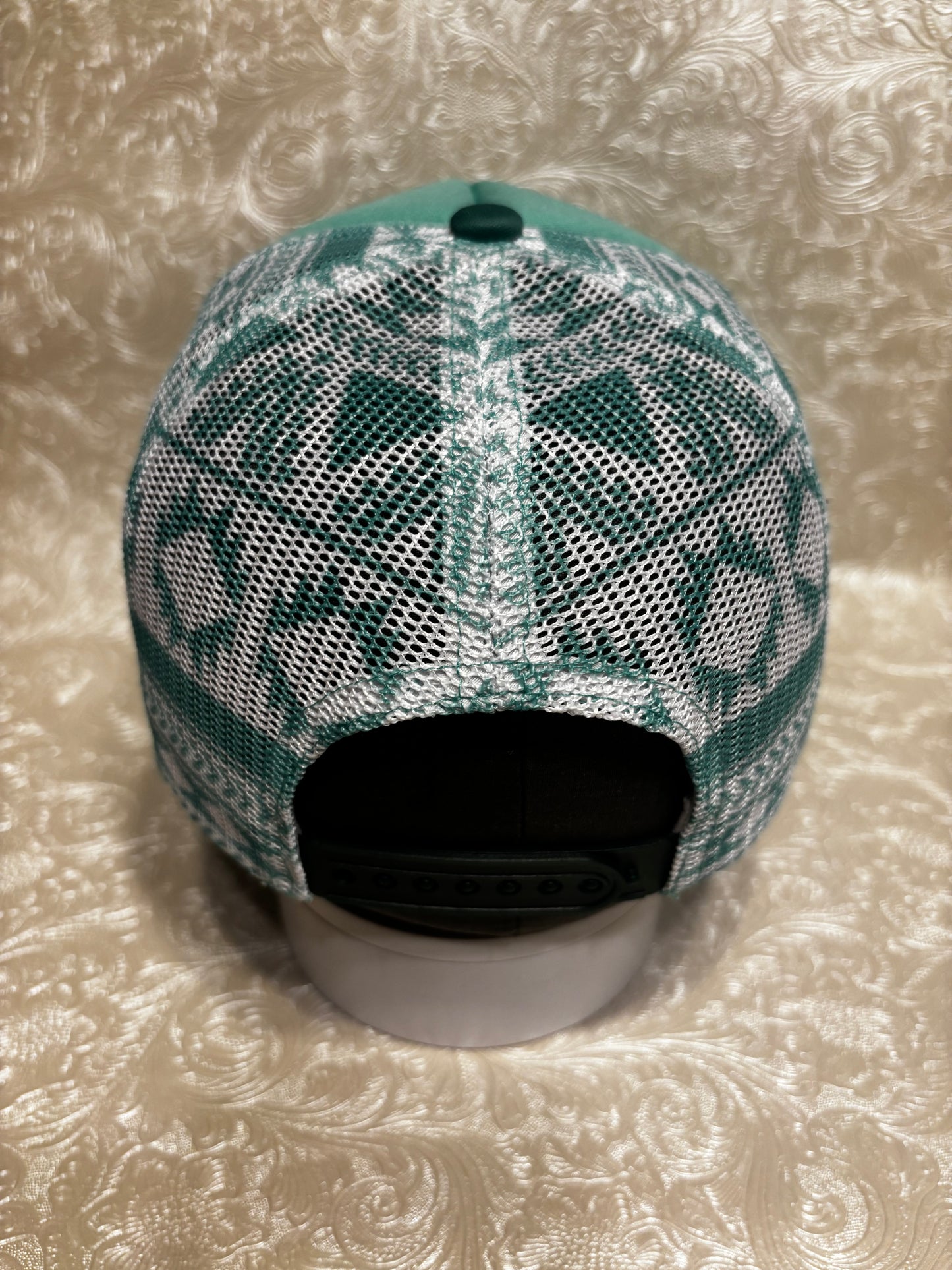 Boot Stitch - Turquoise Aztec Trucker Hat