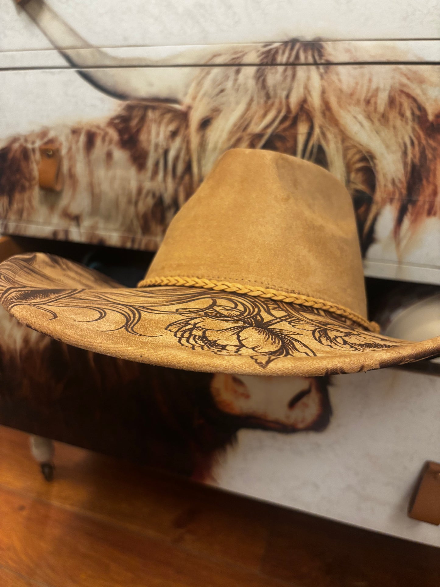 Wide Brim Hat - Peony Paradise