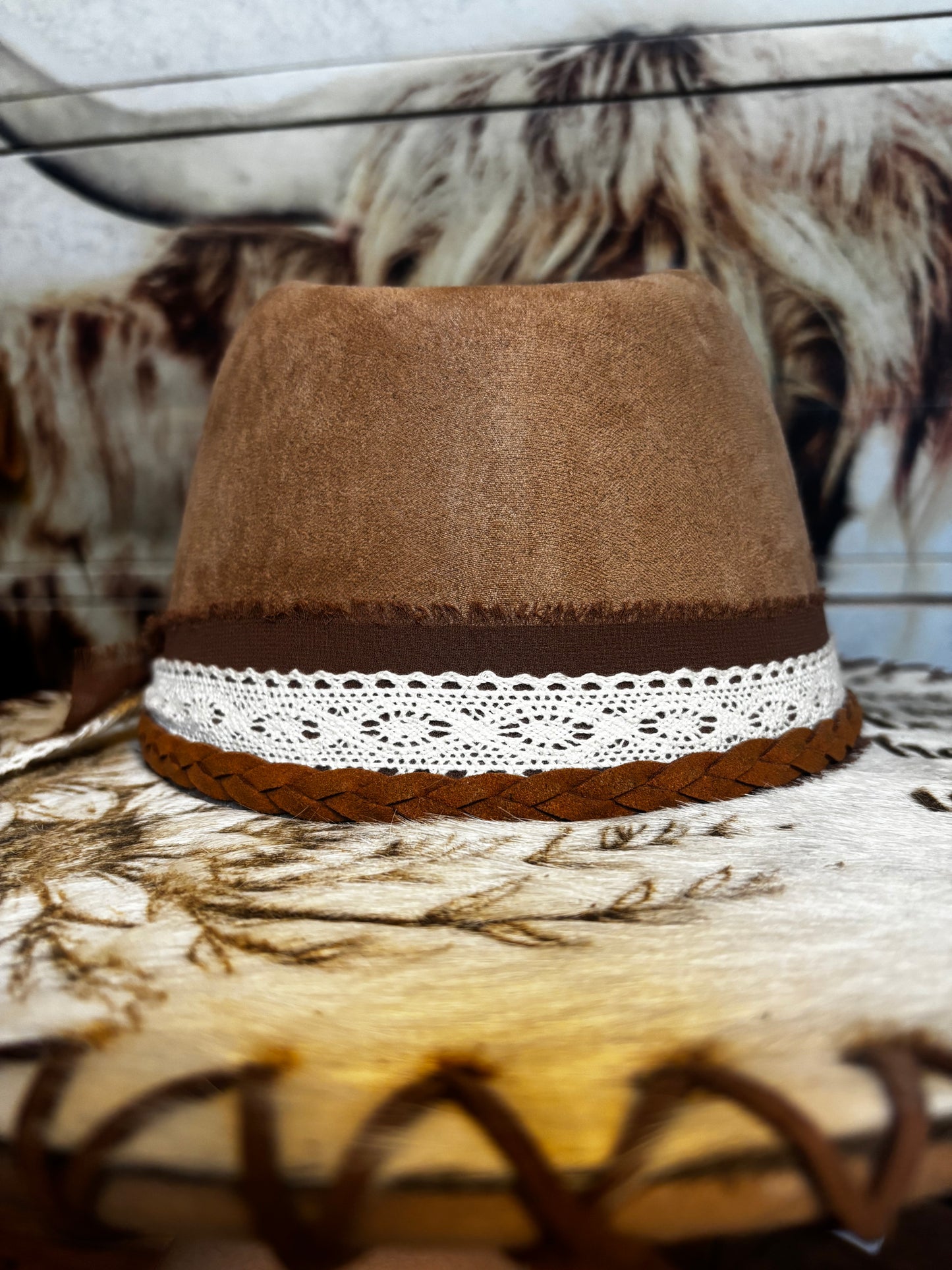 Love Her But Leave Her Wild (V2)- wide brim fedora hat