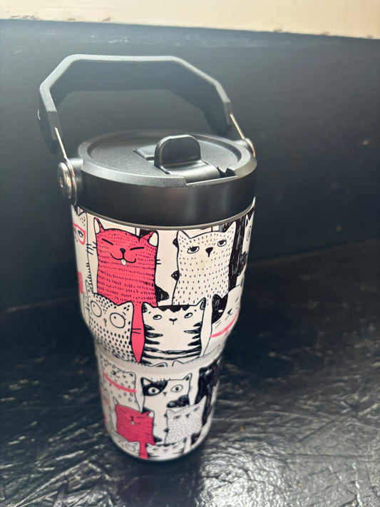 Cheeky Cats- 20oz flip top Waterbottle