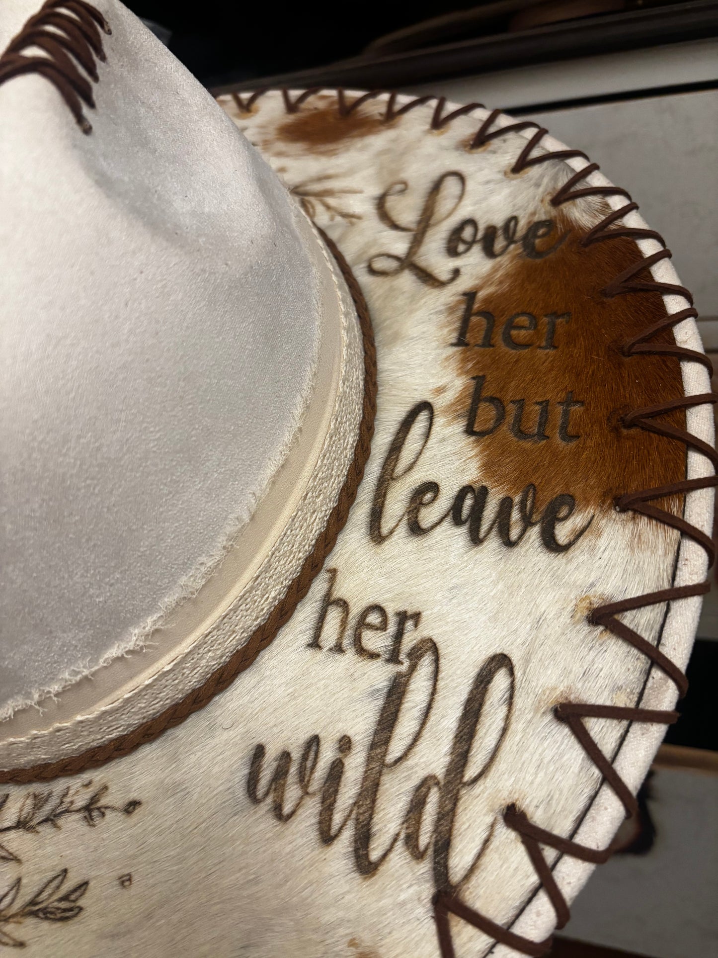 Love Her But Leave Her Wild (V4) - wide brim fedora hat