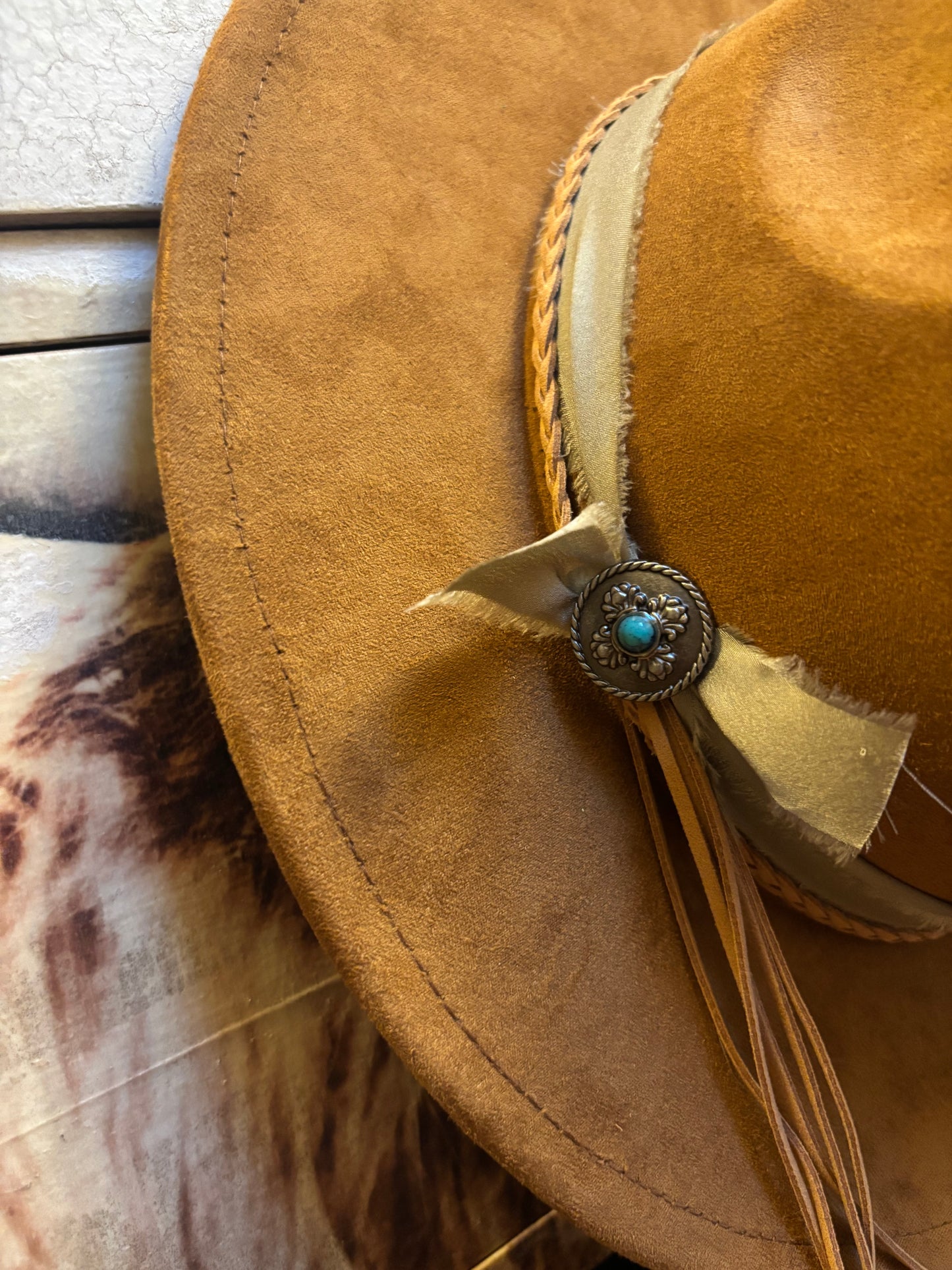 Floral Dream -Youth short brim fedora hat