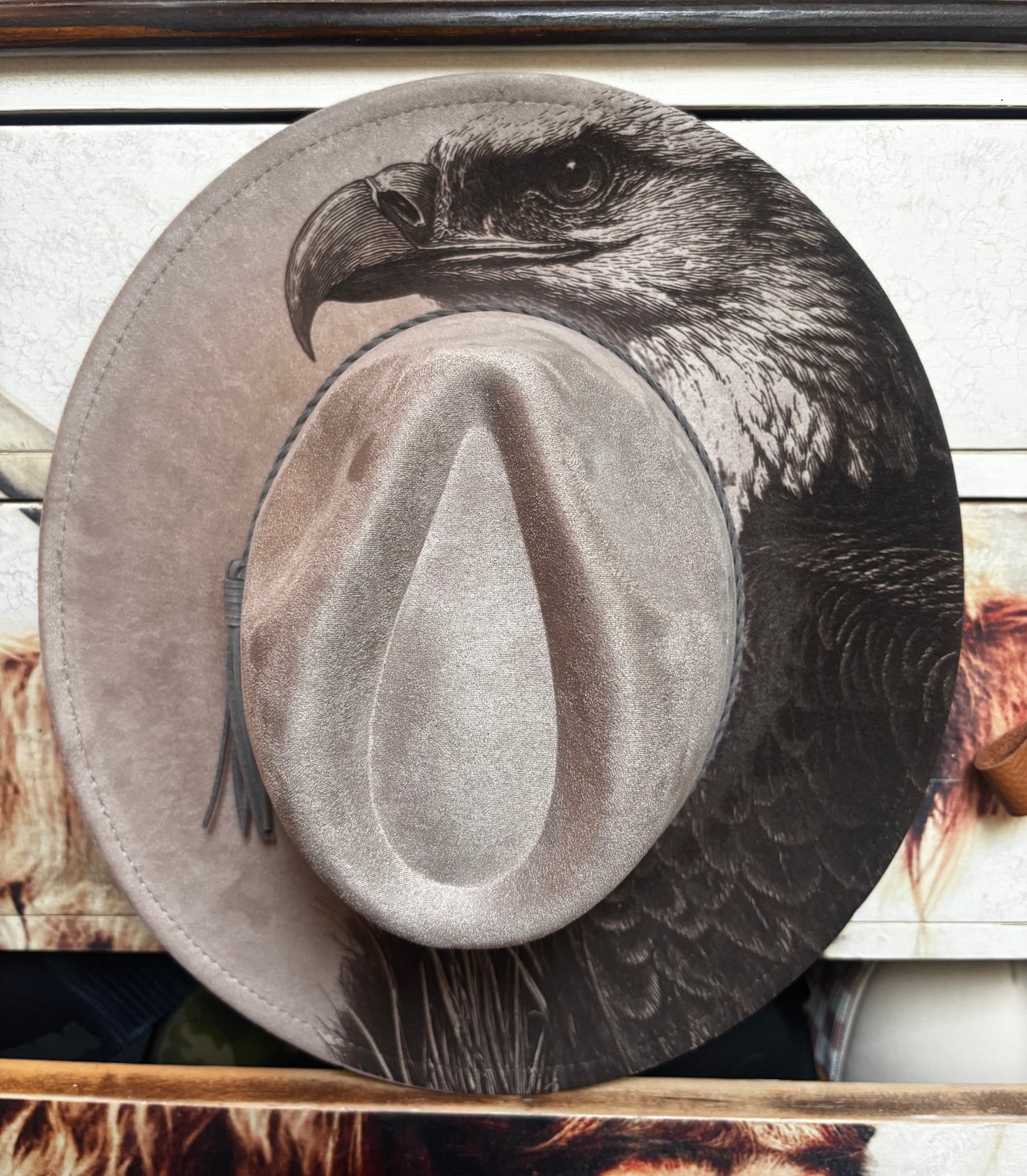 Eagle Eye -wide brim fedora hat