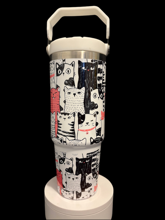 Cats- 30oz Water Bottle