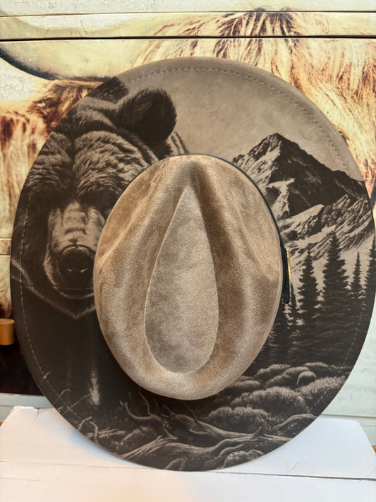 Adventure Awaits -wide brim fedora hat