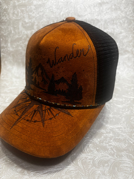 Wander - 2 Tone Suede Trucker Hat