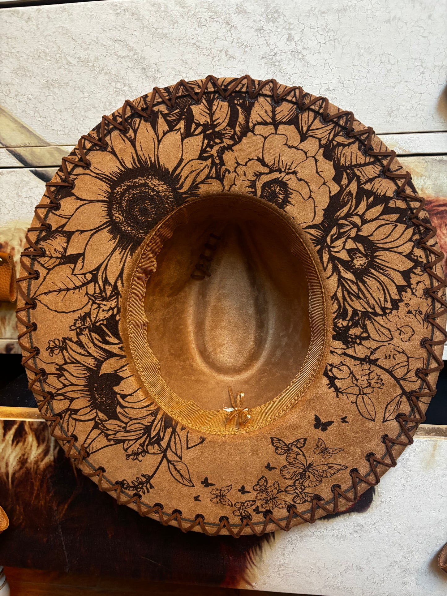 Love Her But Leave Her Wild (V2)- wide brim fedora hat