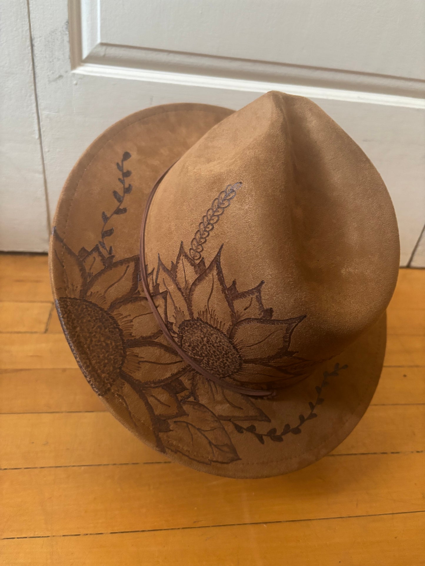 Sunflower Dreams - short brim Fedora hat