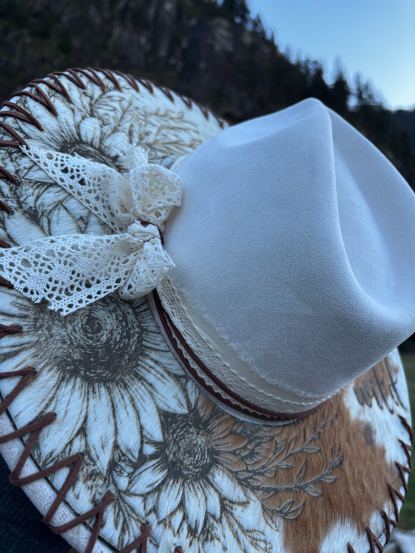 Love Her But Leave Her Wild- wide brim fedora hat