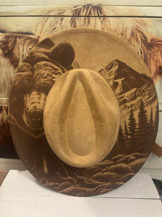 Adventure Awaits -wide brim fedora hat