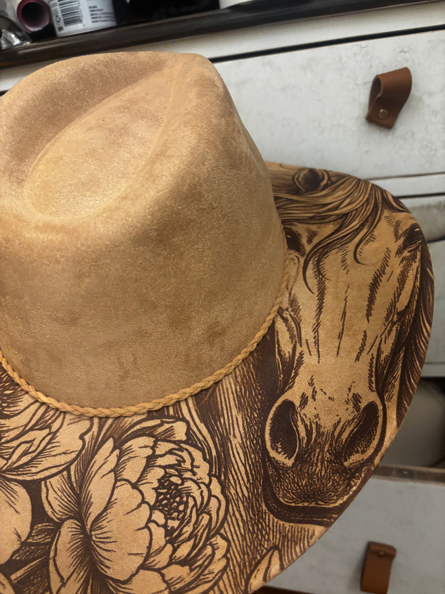 Wide Brim Hat - Peony Paradise