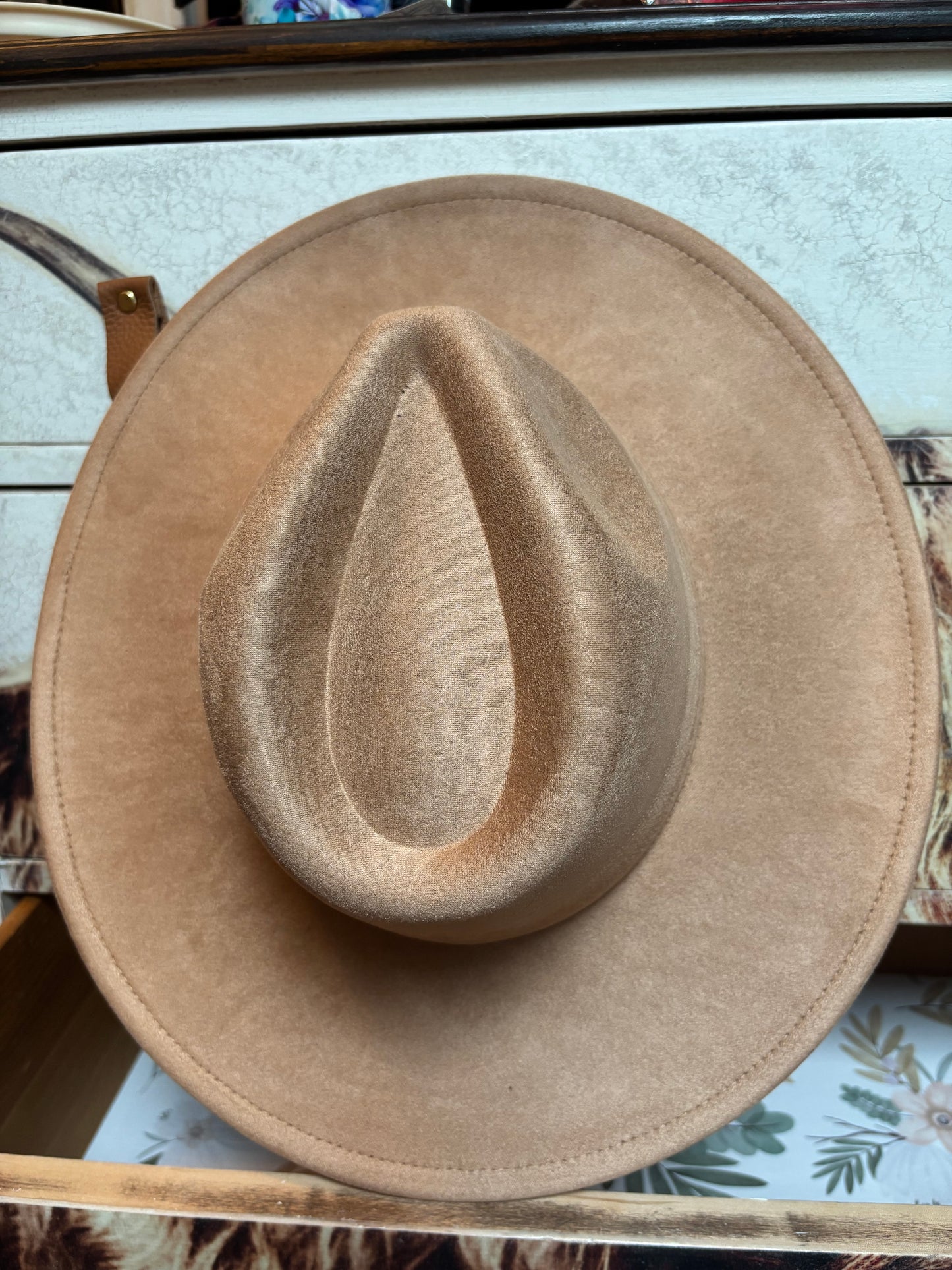 Custom Design - wide brim fedora hat