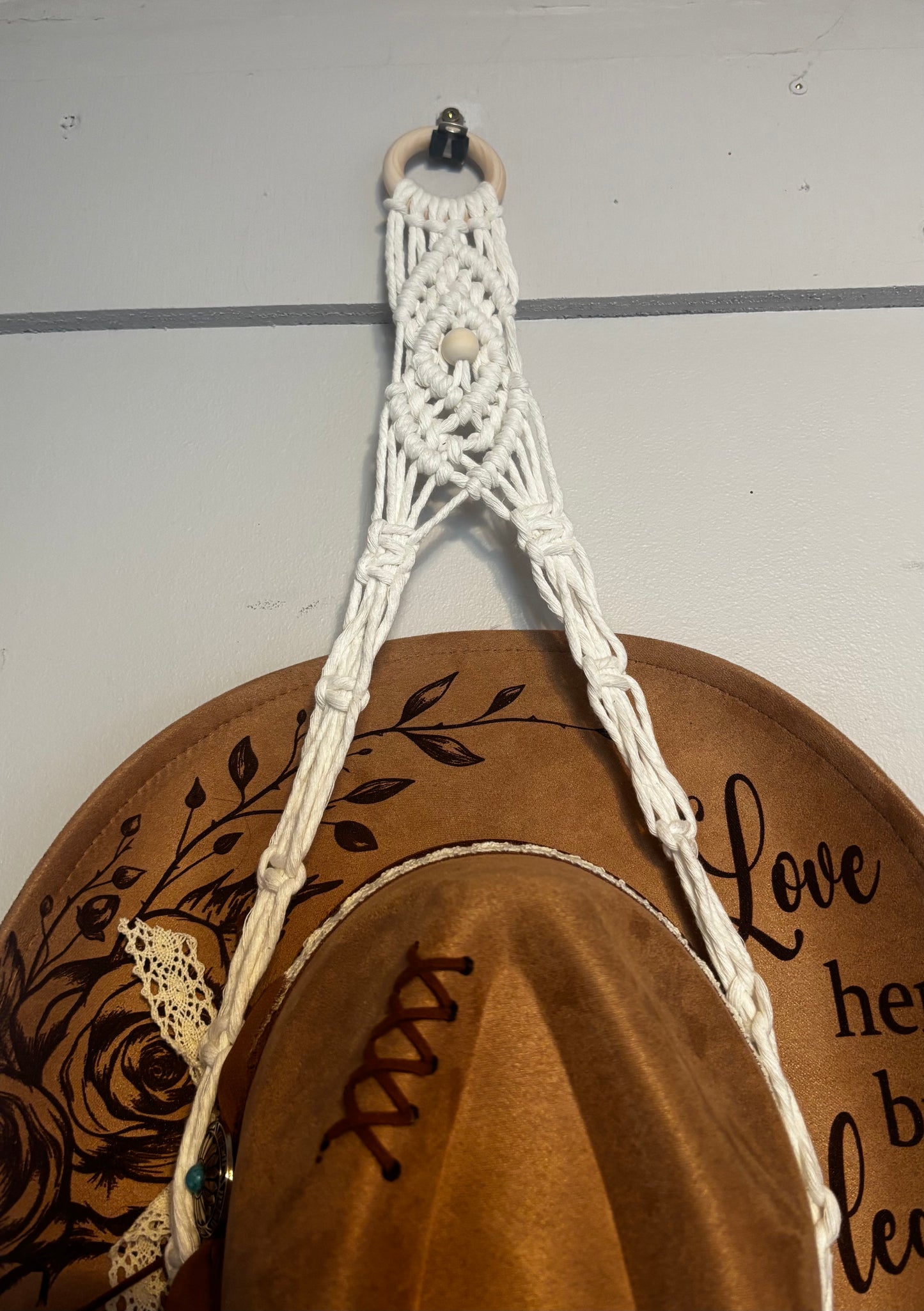 Macrame Hat Hanger
