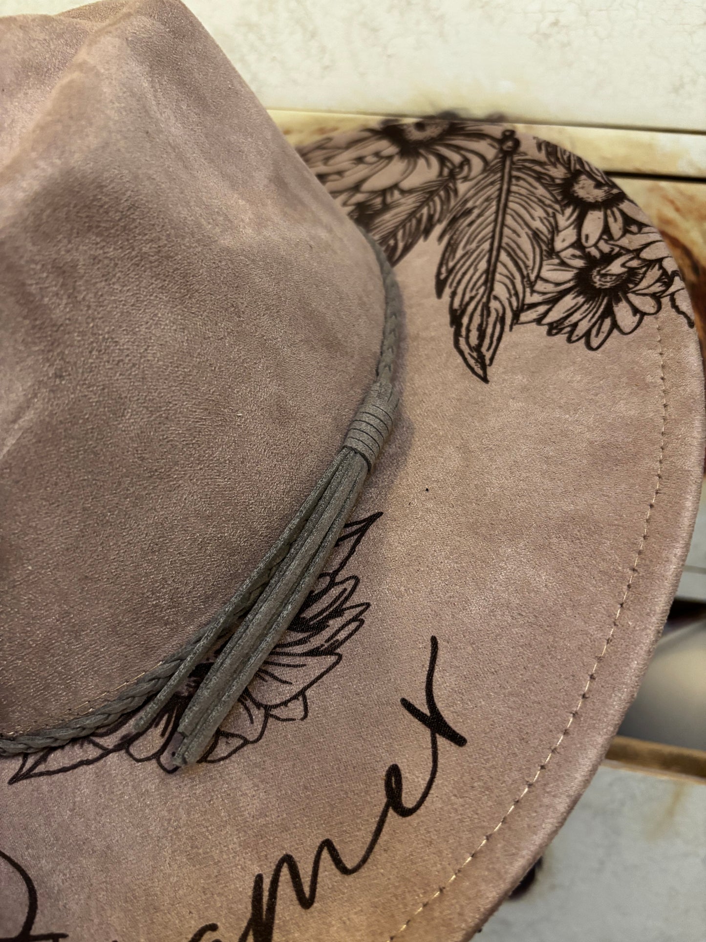 Dreamer- arrow head wide brim fedora hat