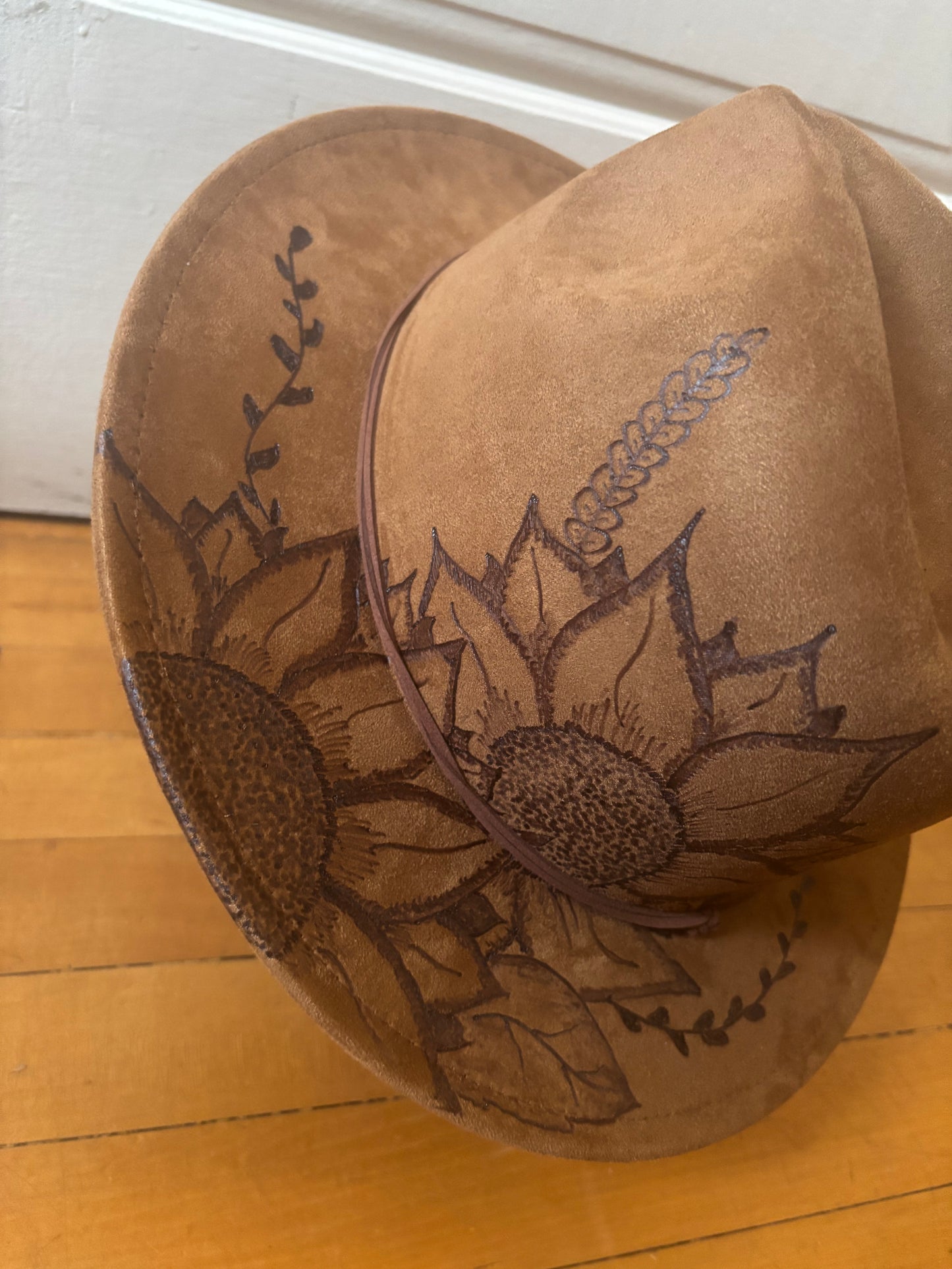 Sunflower Dreams - short brim Fedora hat