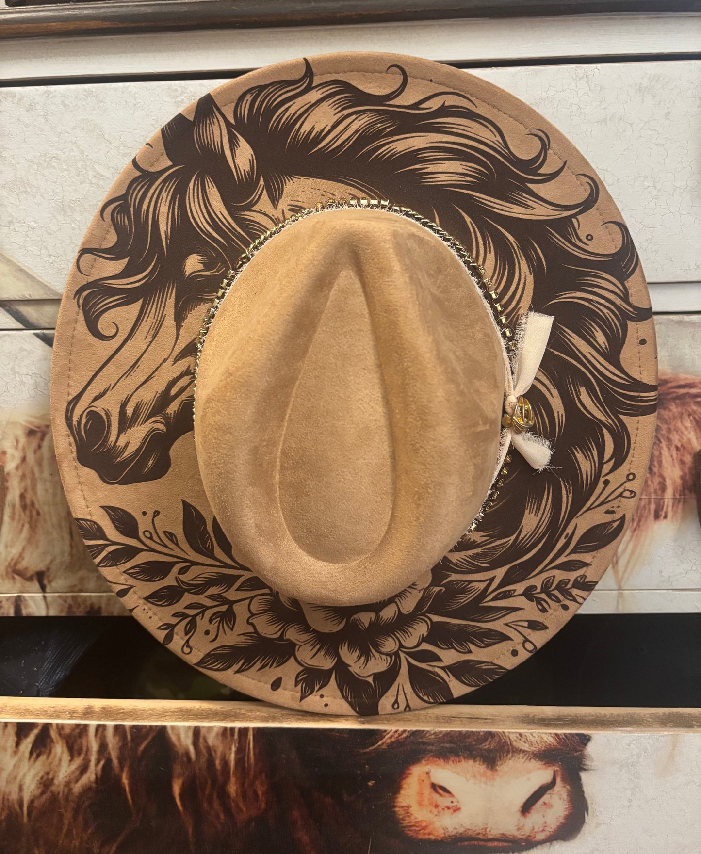 Fire Horse- wide brim fedora hat