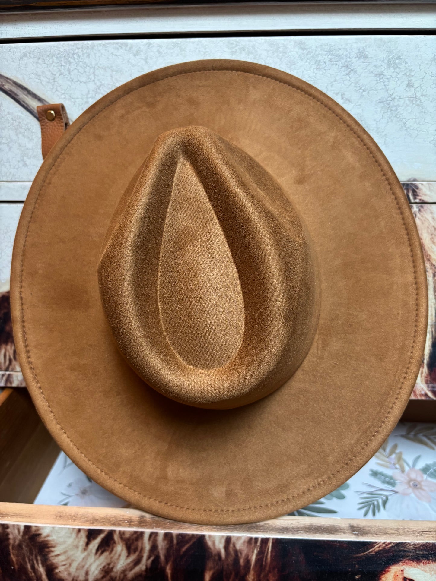Custom Design - wide brim fedora hat