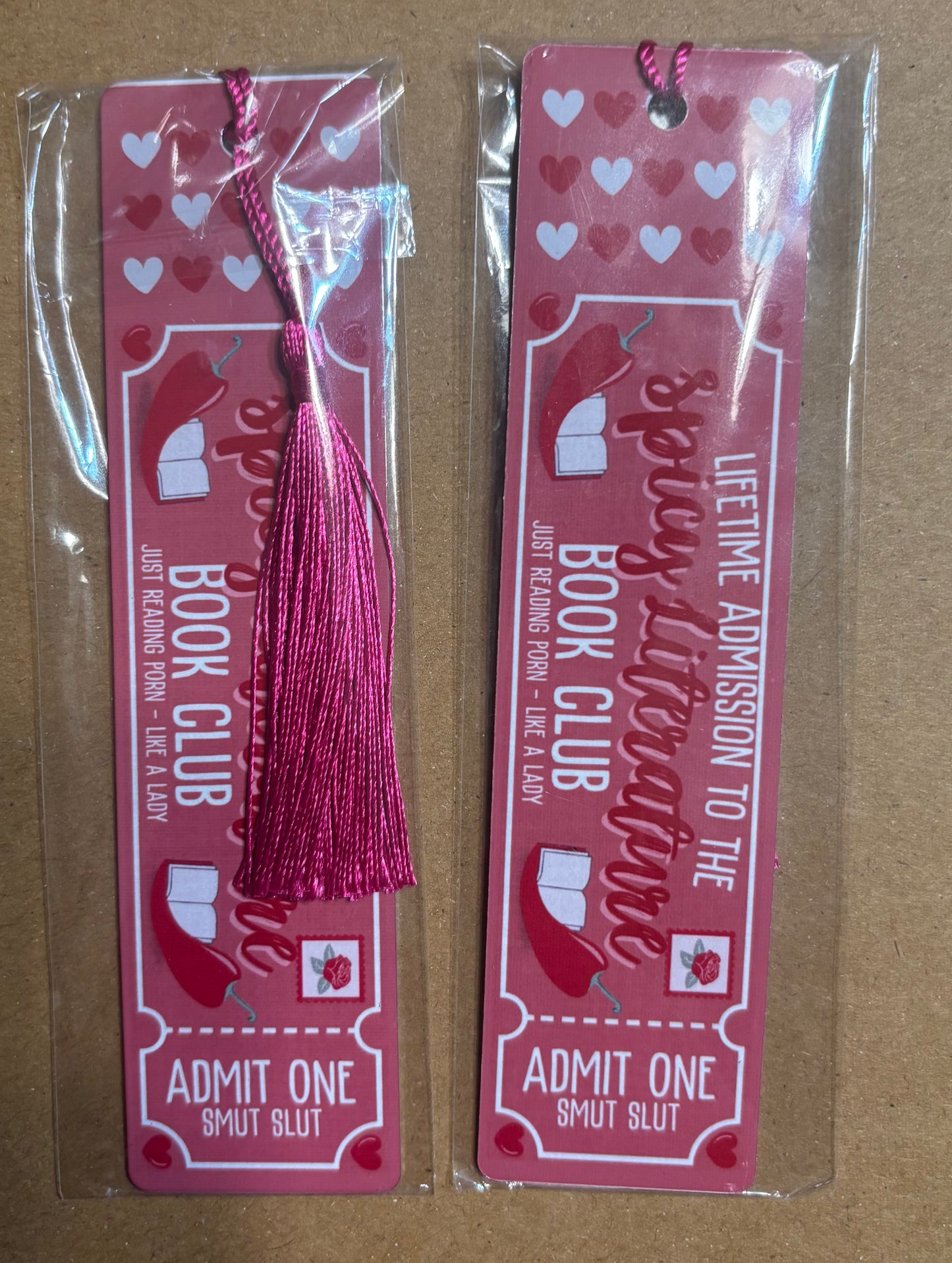 Spicy Literature Book Club - Aluminum Bookmark