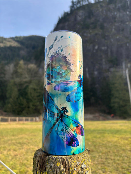 20oz Holographic Dragon Fly Tumbler