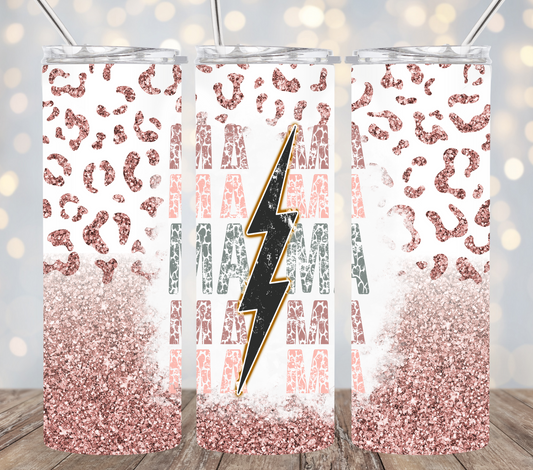 Mama pink cheetah print - 20ozTumbler