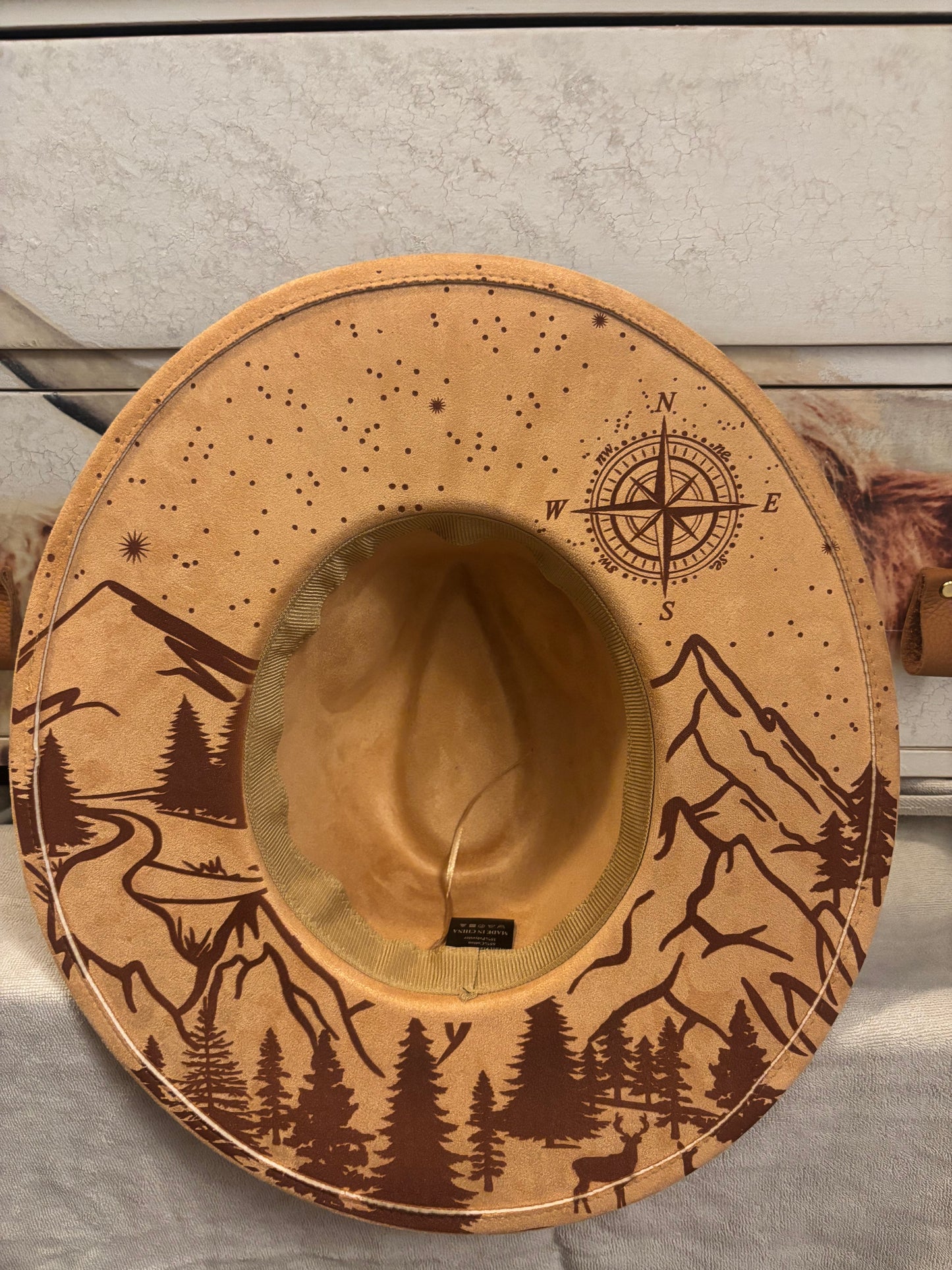 Adventure Awaits -wide brim fedora hat