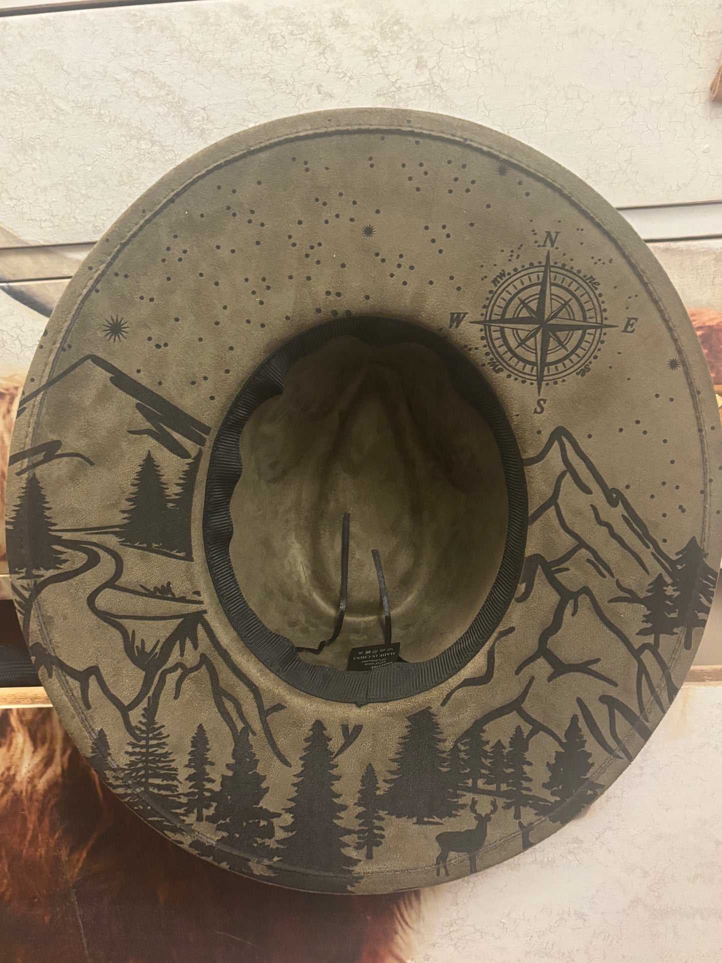 Adventure Awaits -wide brim fedora hat