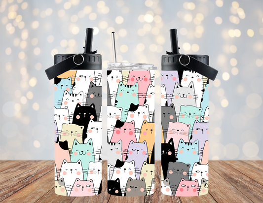 Cats - 20oz Dual Lid Tumbler