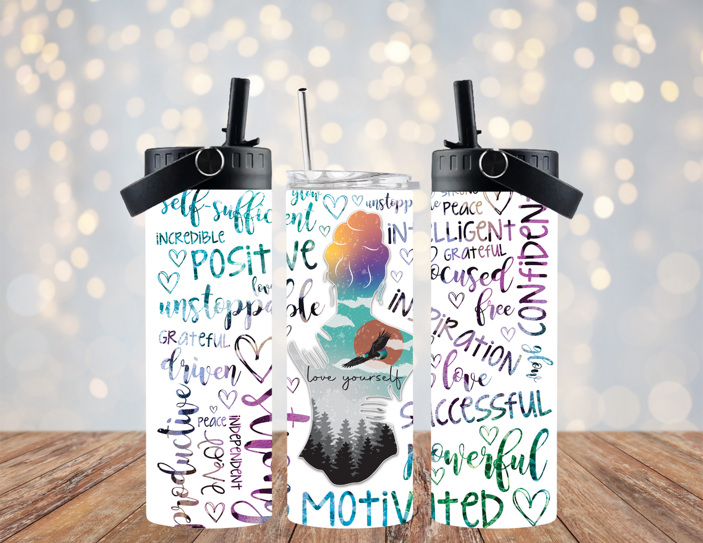 Love Yourself - 20oz Dual Lid Tumbler
