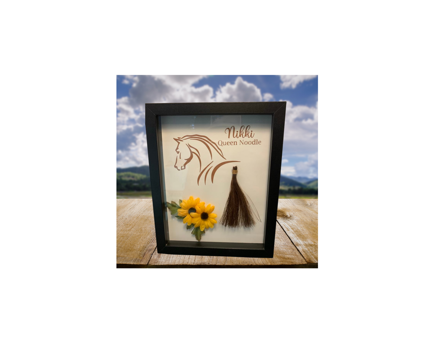 Equine Memorial Shadow Box